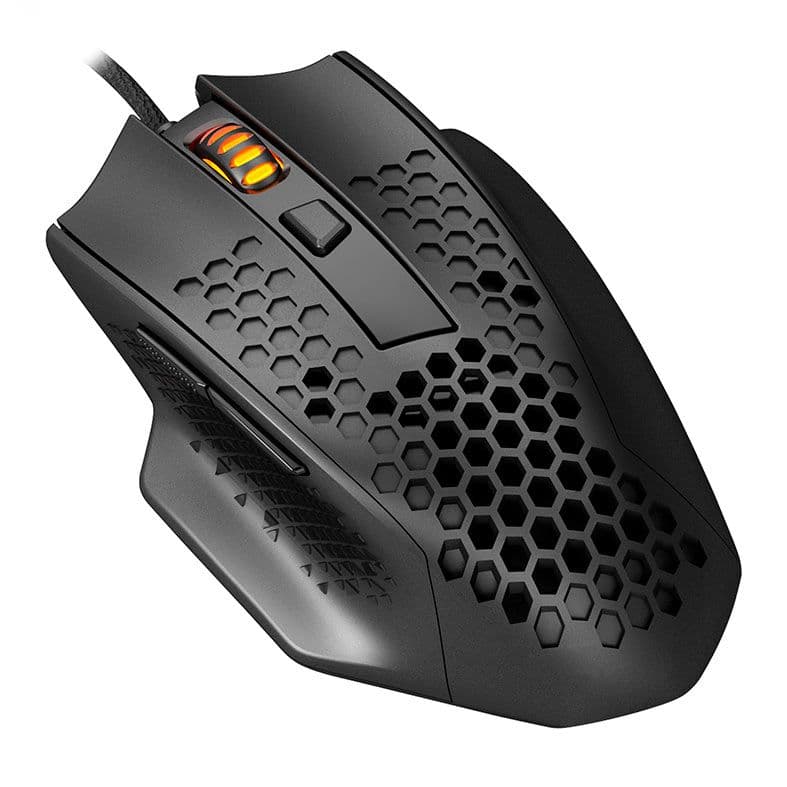 MOUSE GAMER REDRAGON BOMBER M722 12400DPI 6 BOTOES USB PRETO